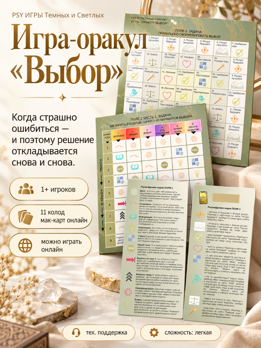 Игра-оракул «Выбор» — психологическая трансформационная игра