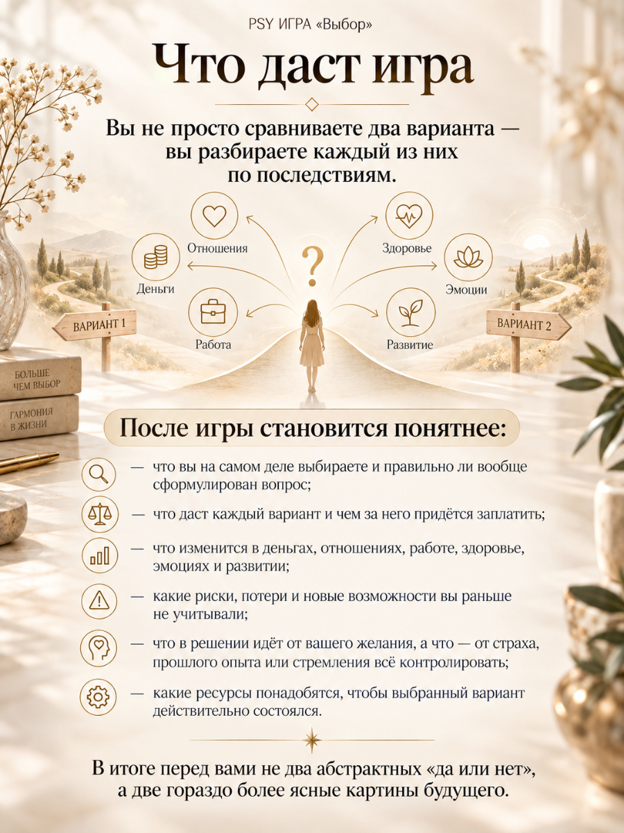 Что даст психологическая игра «Выбор»