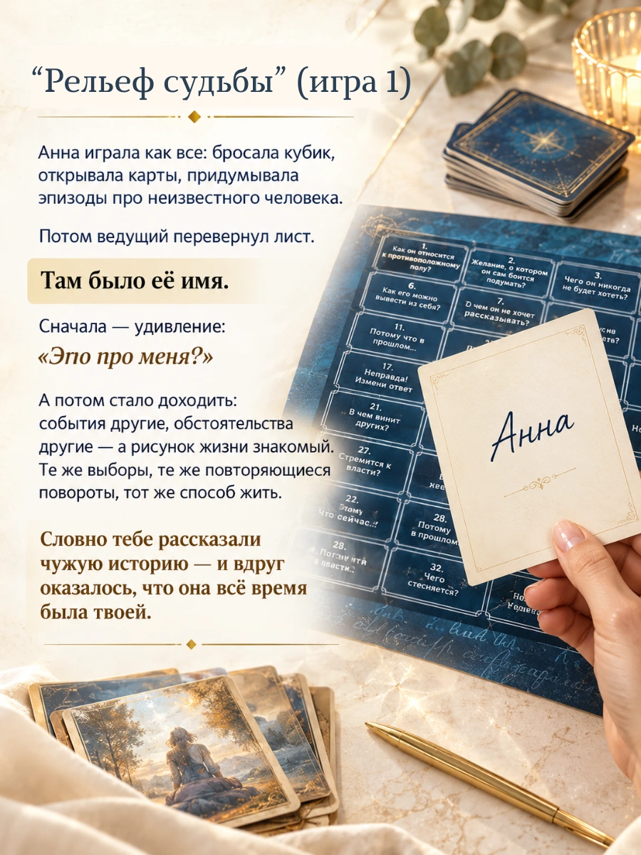 Сценарий «Рельеф судьбы»