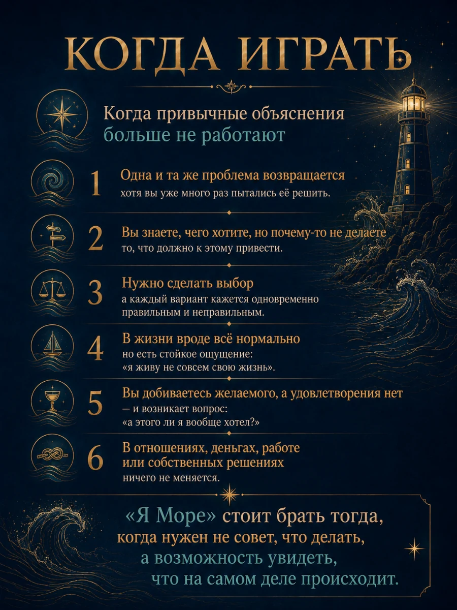 Когда играть в «Я Море»