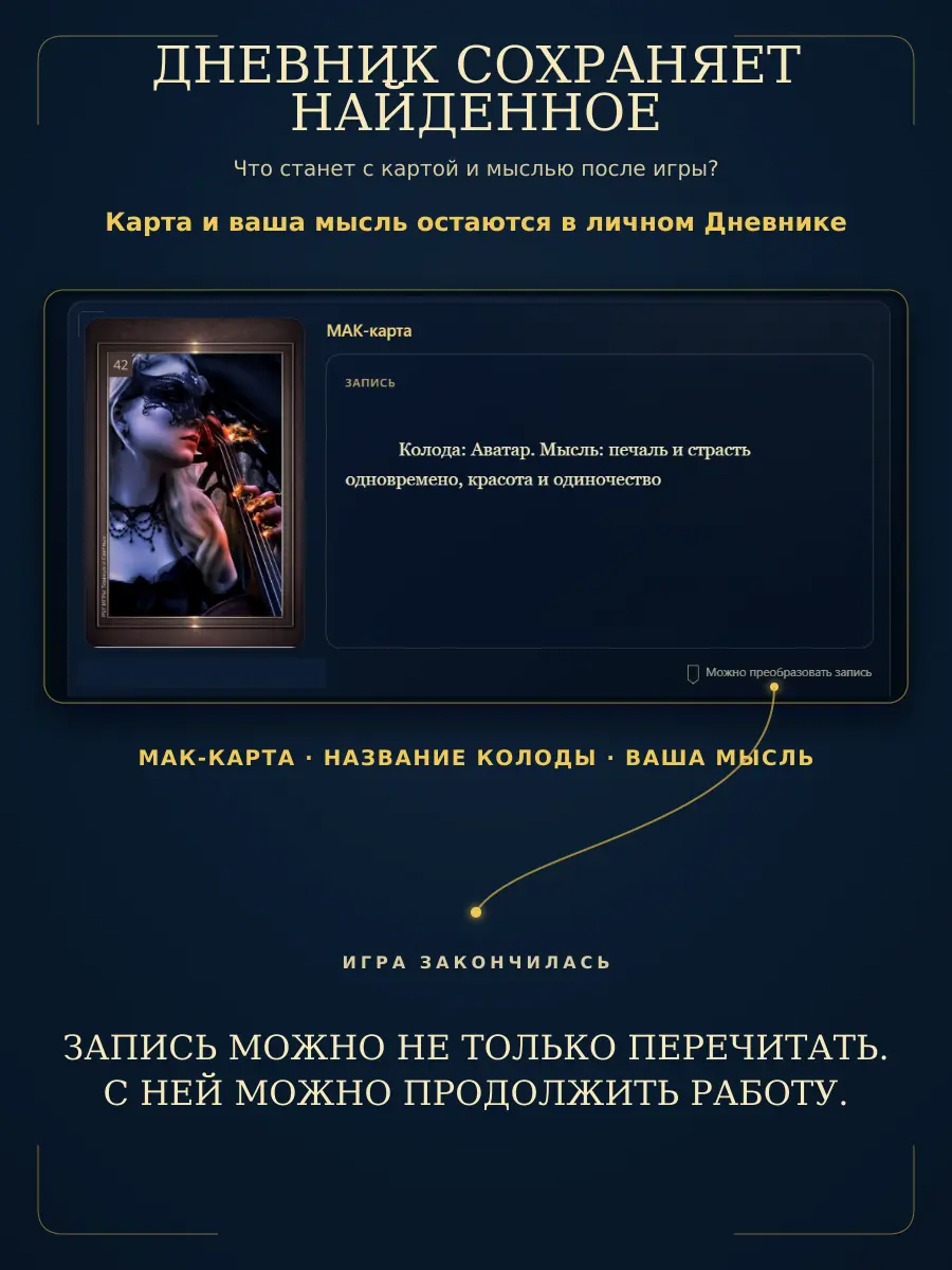Дневник сохраняет найденное