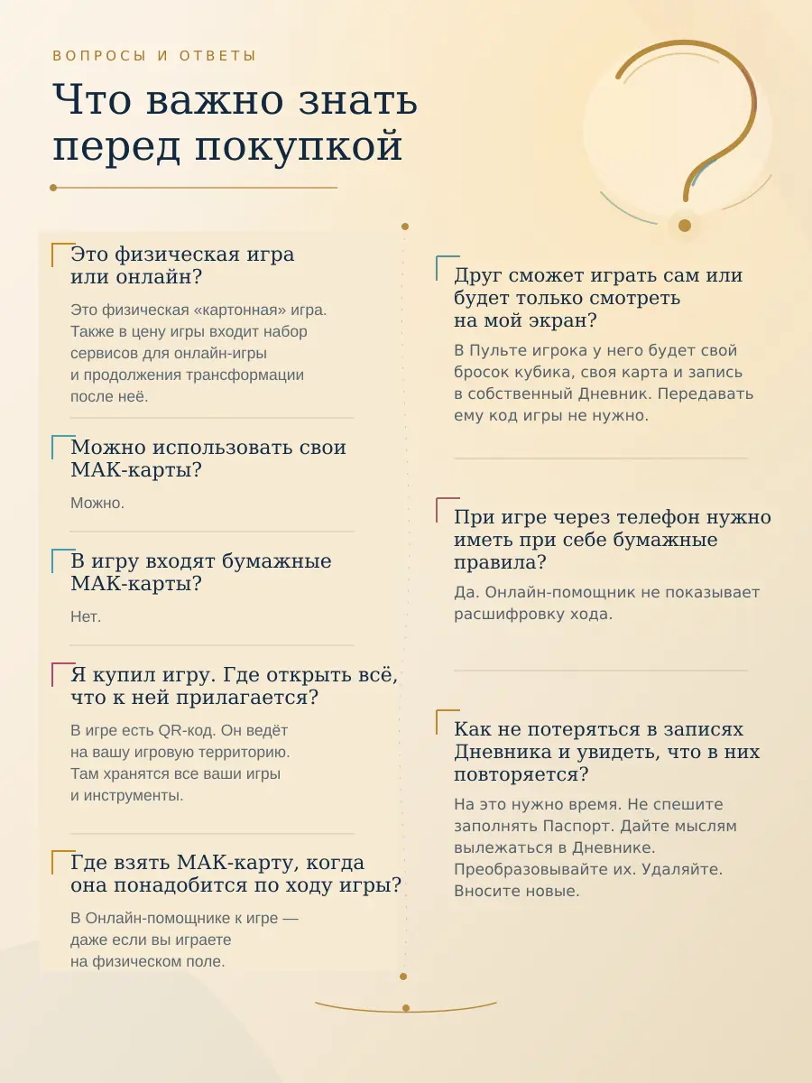Вопросы и ответы перед покупкой игры